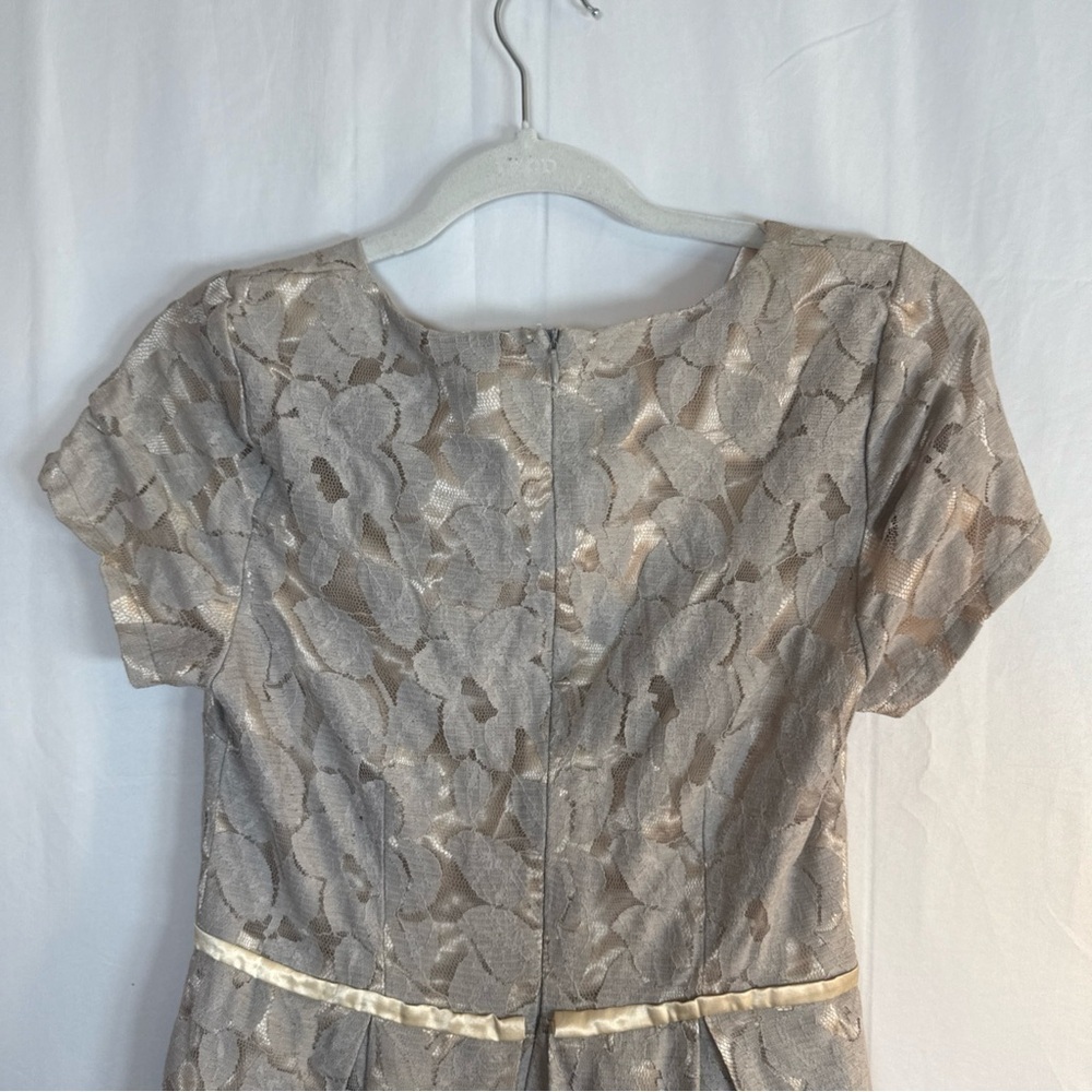 Mikarose Gray Lace Short Sleeve Dress Size Small Preowned - Picture 7 of 15